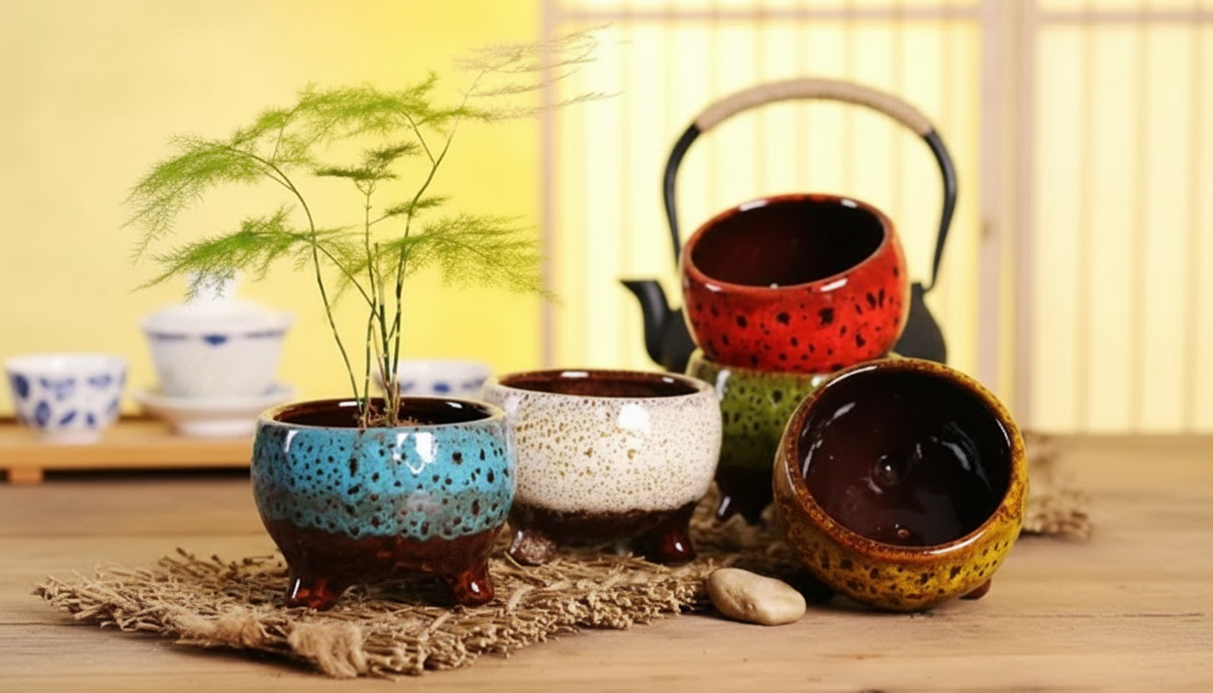 Handmade Ceramic Flower Pot: Bonsai-Friendly Decor Guide